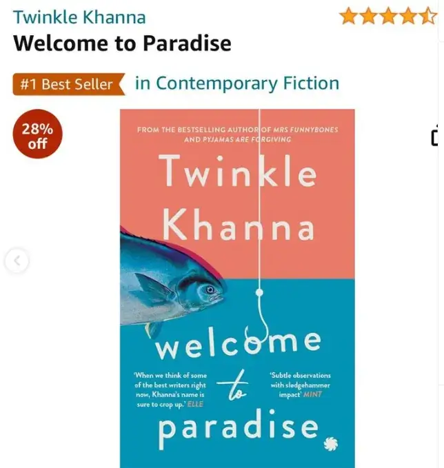 twinkle khannas book welcome to paradise bestseller